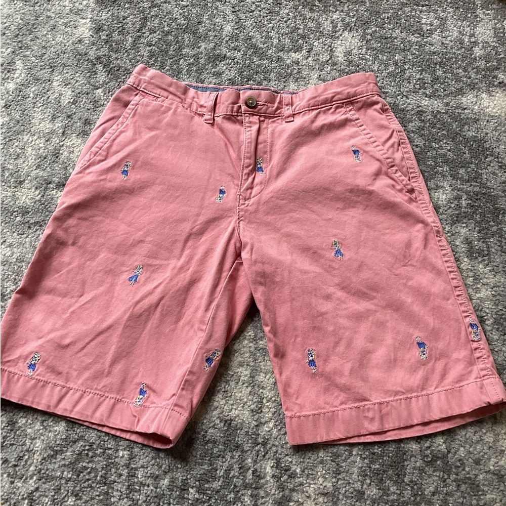 Tommy Hilfiger Men’s Hula Girl Shorts Pink Chinos Embroidered, size 29